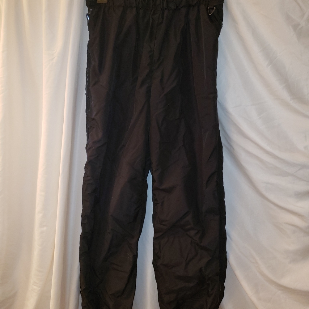 Black Women's Full Zip Snow Pants